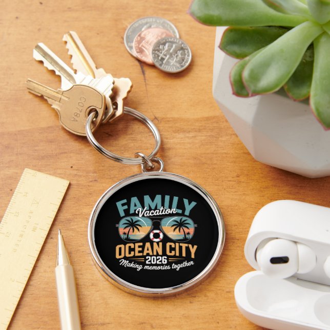 Ocean City Beach Key Ring (Desk)