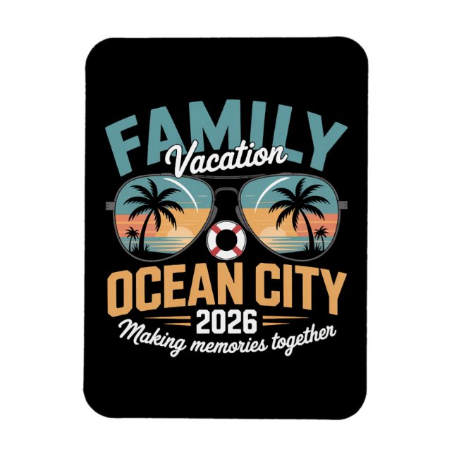 Ocean City Beach Magnet (Vertical)