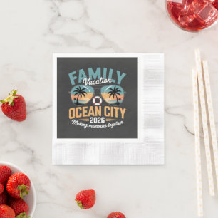 Ocean City Beach Napkin