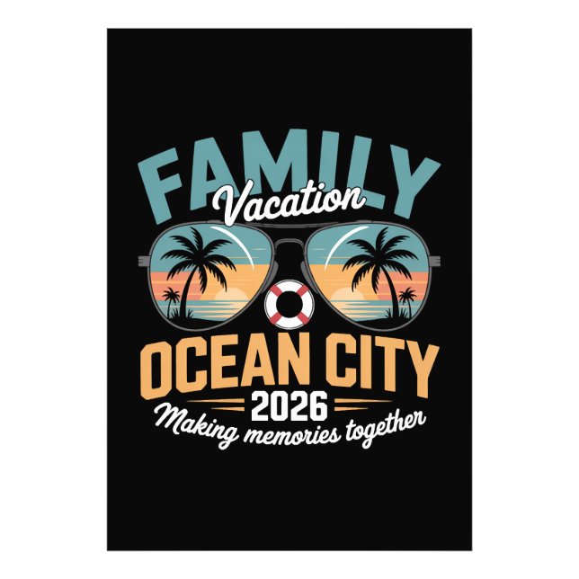 Ocean City Beach Photo Print (Front)