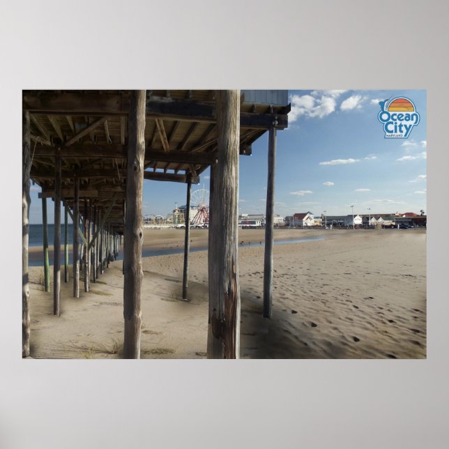 Ocean City Inlet Poster (Front)