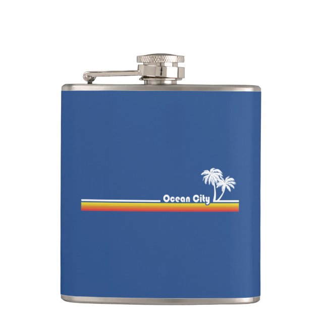 Ocean City, Maryland Hip Flask (Front)