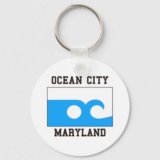 Ocean City Maryland Key Ring (Front)
