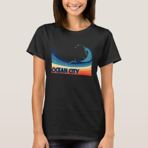 Ocean City Maryland Retro Surf Sailing & Fishing T-Shirt
