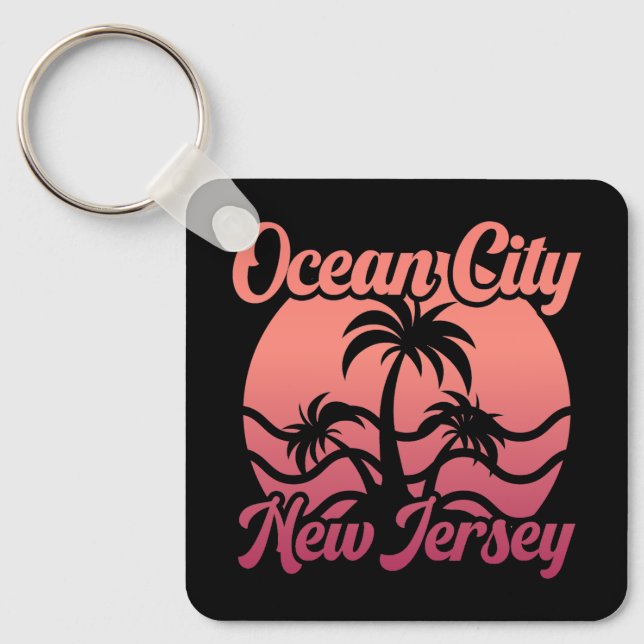 Ocean City,New Jersey Key Ring (Front)