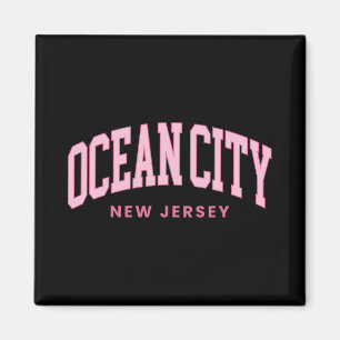 Ocean City New Jersey Nj Retro Preppy Throwback Wo Magnet