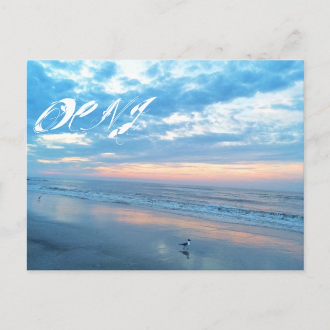 Ocean City New Jersey Post Card-Sunrise Reflection Postcard (Front)