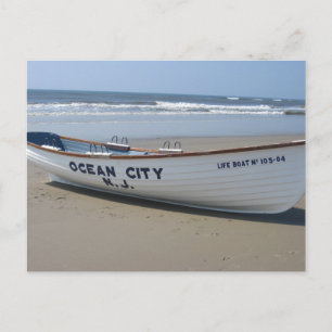 Ocean City, NJ * Summer Fun * Shore Boat Postcard