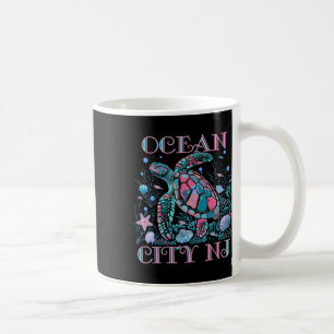 Ocean City Nj Turtle Lover Colorful Beach Souvenir Coffee Mug
