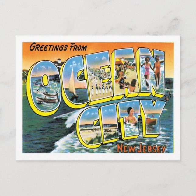 Ocean City NJ United States City Postcard (Front)