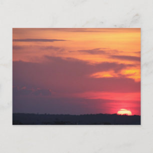 Ocean City Sunset over the Bay Postcard