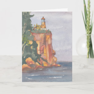 "Ocean Cliff" Watercolor Sketch Greeting Card
