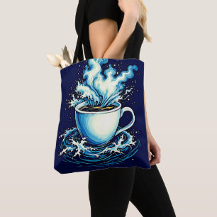 Ocean Coffee Dream Tote Bag
