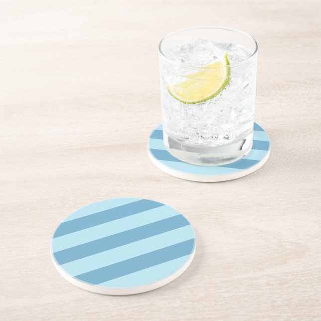 Ocean Colours Stripes  Coaster (Side)