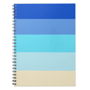 Ocean Colours Stripes Notebook