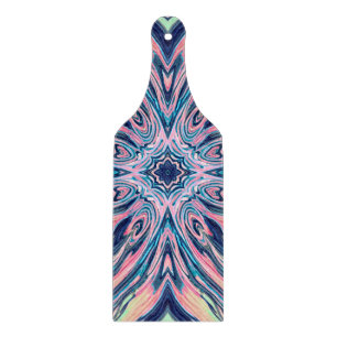 ocean coral agate pattern cutting board