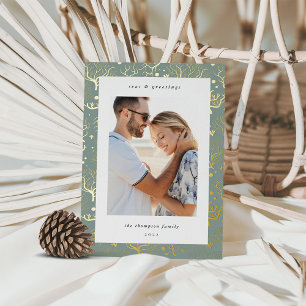 Ocean Coral Border   Vertical Photo