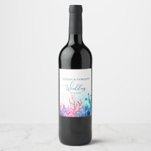 Ocean Coral Wine Label