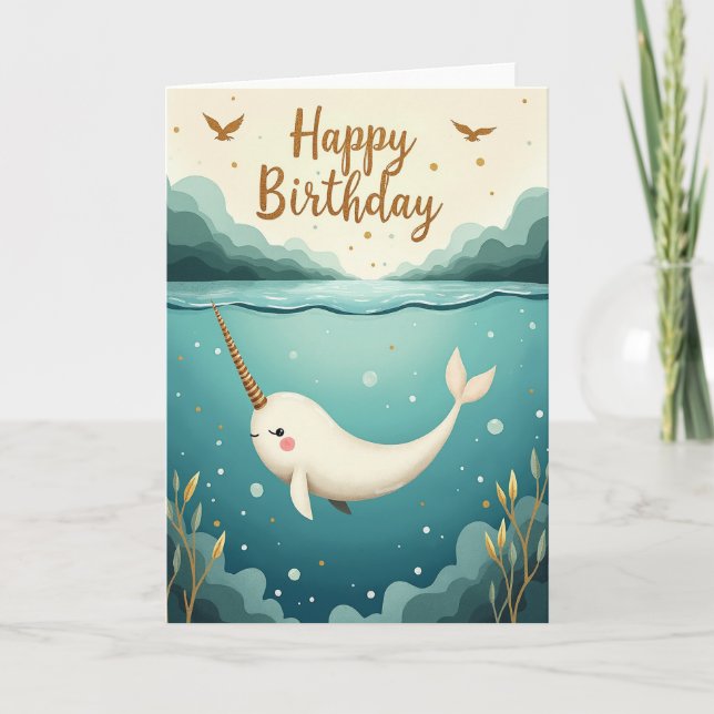 Ocean Creature Birthday Card (Front)