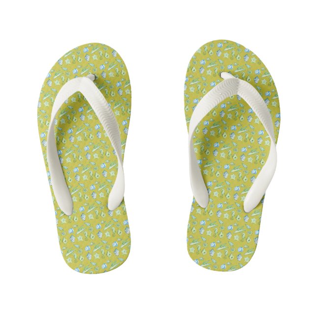 Ocean creatures kid's jandals (Footbed)