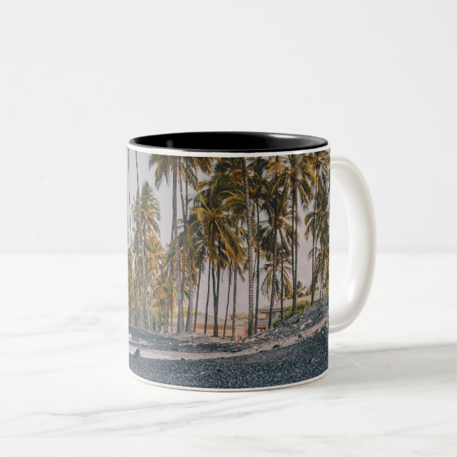 Ocean Creatures Two-Tone Coffee Mug (Front Right)