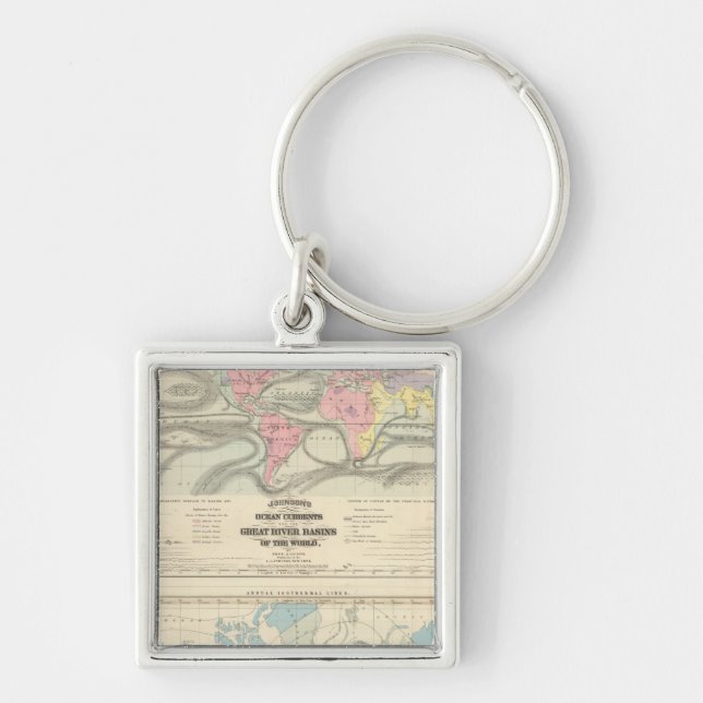 Ocean Currents and the Great River Basins Key Ring (Front)