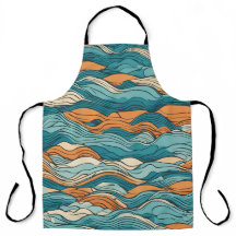 Ocean Currents: Stylized Wave Pattern