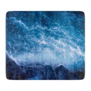 Ocean - Dark Blue Waves Cutting Board