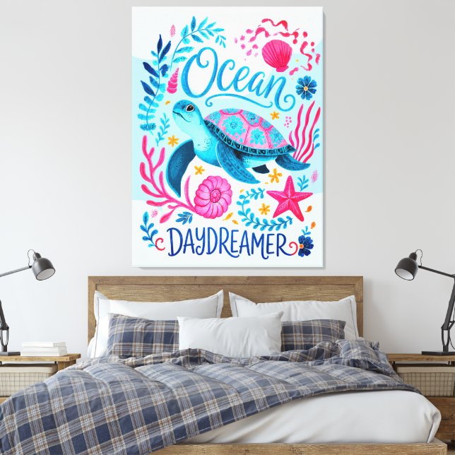 Ocean DayDreamer Canvas Print (Insitu(Bedroom))