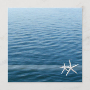 Ocean Deep; Eternal Love Beach Wedding Invitation