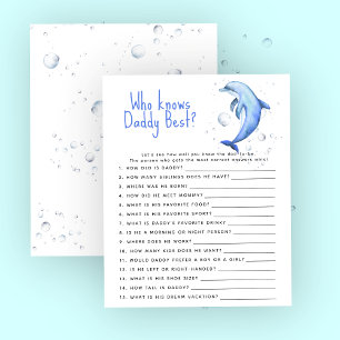Ocean dolphin - Game Who knows daddy best