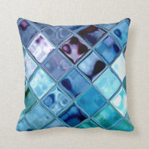 Ocean Dove Deep Water Blue Throw Pillow