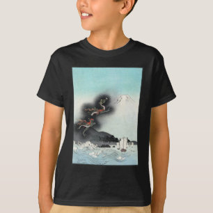 Ocean Dragon Rising to Mt. Fuji HOKUSAI Ukiyo-e T-Shirt