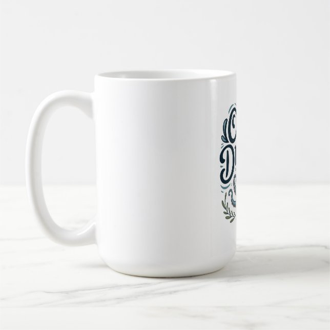 Ocean Dreamer Cute Little Octopus with Sea Element Coffee Mug (Left)