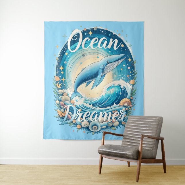Ocean Dreamer Tapestry (In Situ)