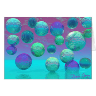 Ocean Dreams - Aqua and Violet Ocean Fantasy