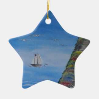 Ocean Dreams Square Ceramic Tree Decoration