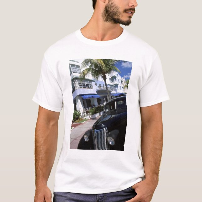 Ocean Drive, Miami Beach Florida T-Shirt (Front)