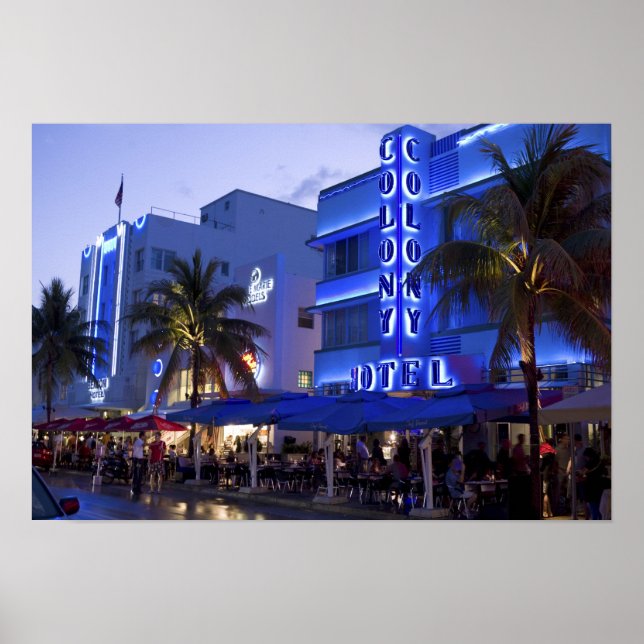 Ocean Drive, South Beach, Miami Beach, 2 Poster (Front)