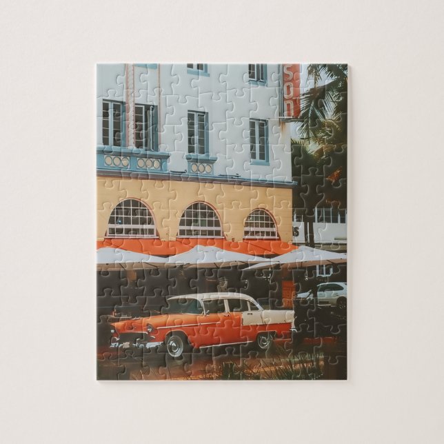 Ocean Drive, South Beach, Miami Jigsaw Puzzle (Vertical)