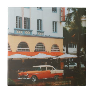 Ocean Drive, South Beach, Miami Tile