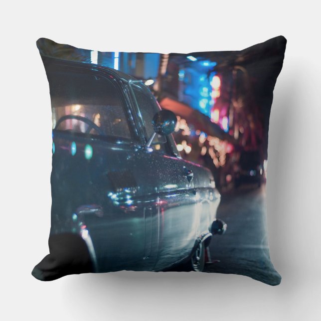 Ocean Drive vintage car Cushion (Front)