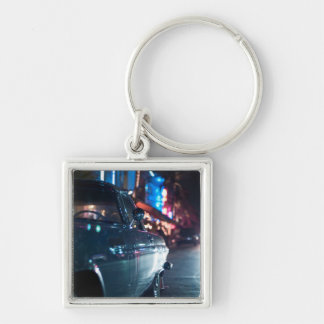 Ocean Drive vintage car Key Ring