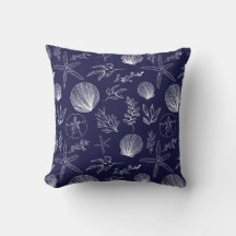 Ocean Elements Throw Pillow