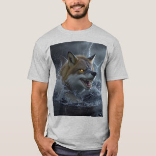 Ocean Ember Fox Shark Mythical Sea Creature T-Shirt