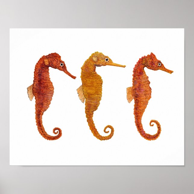Ocean Equine Triplet Poster (Front)