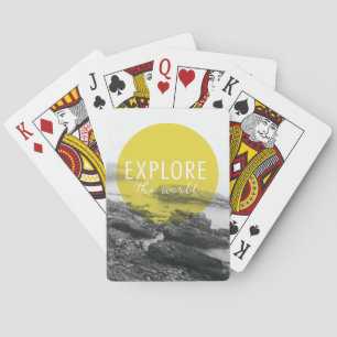 Ocean Explore The World Quote Playing Cards