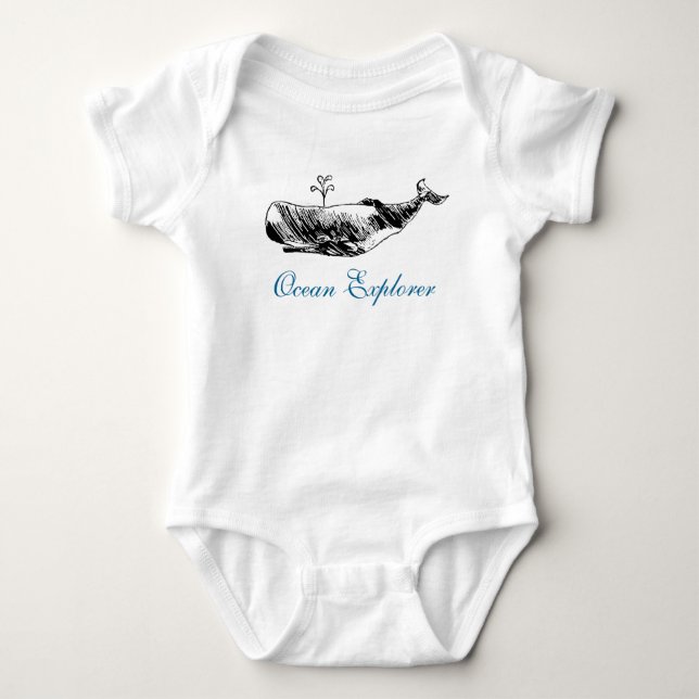 Ocean Explorer Baby Bodysuit (Front)