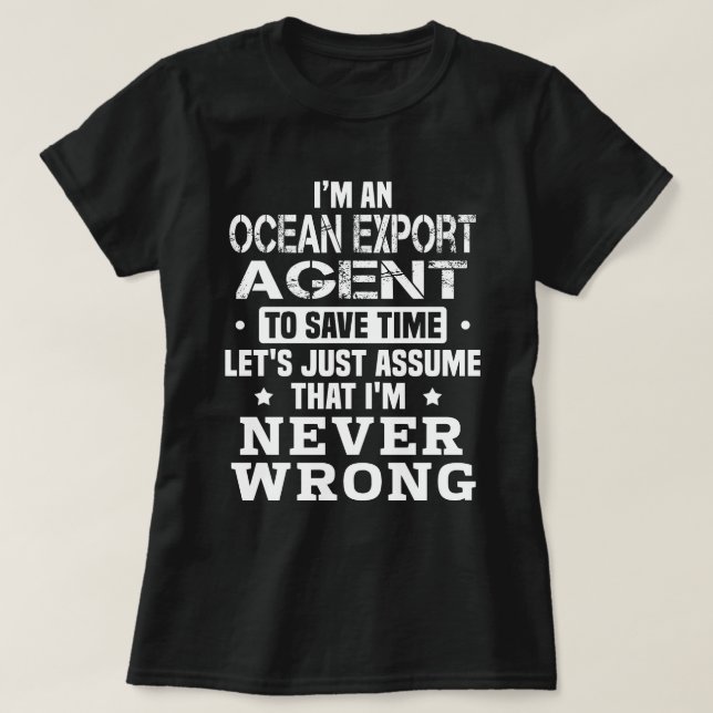 Ocean Export Agent T-Shirt (Design Front)