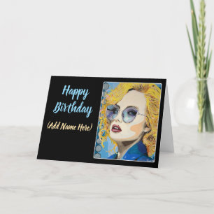 'Ocean Eyes' Painting on a  Thank You Card